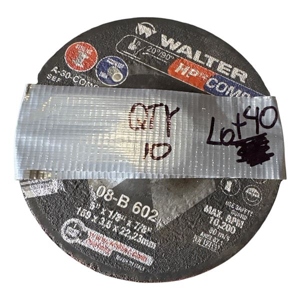 10 6x1/8x7/8 inch grinding disc NEW