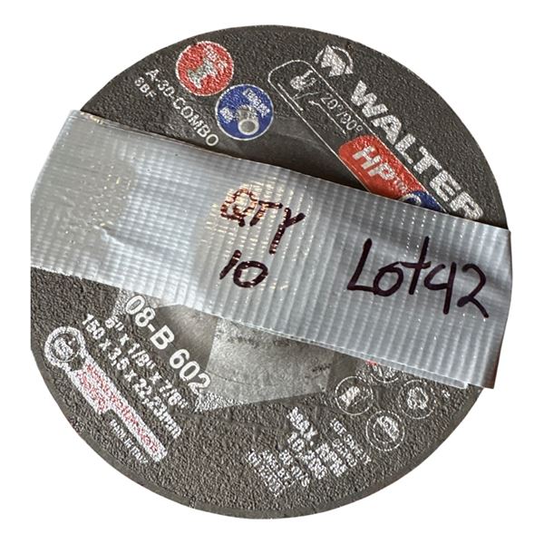 10 6x1/8x7/8 inch grinding disc NEW