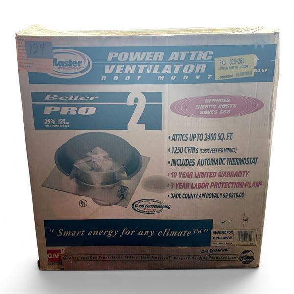NEW Power Attic Ventilator Roof Mount