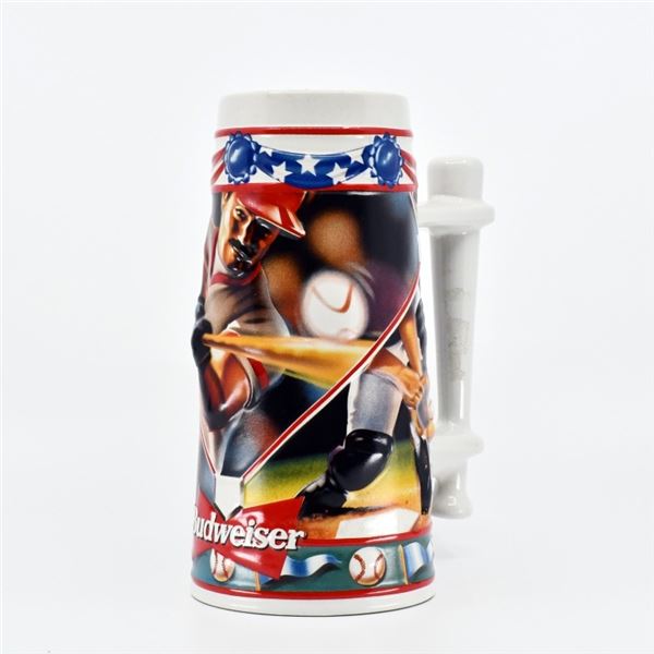 1996 Budweiser Sports Action Series Baseball Stein