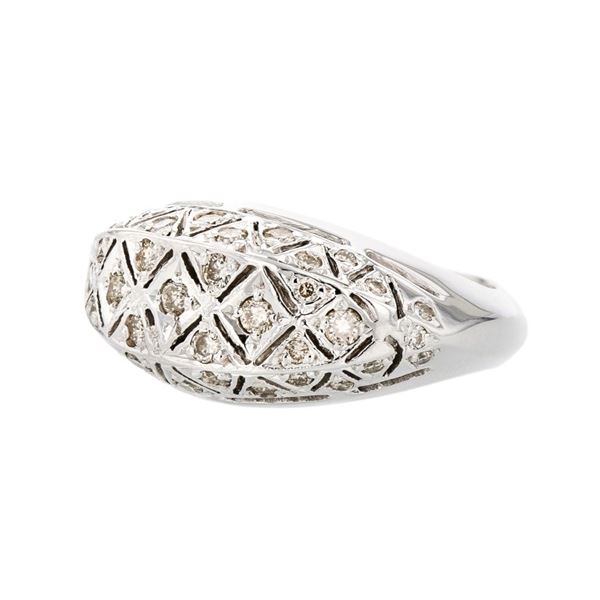18K White Gold 1.00ctw Diamond Ring