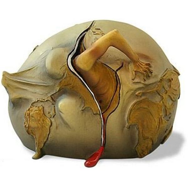 Salvador Dali Geopolitical Child Watch Birth Sculp