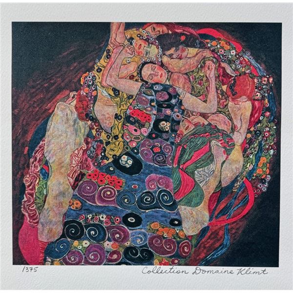 Gustav Klimt THE MAIDEN Signed Limited Giclee