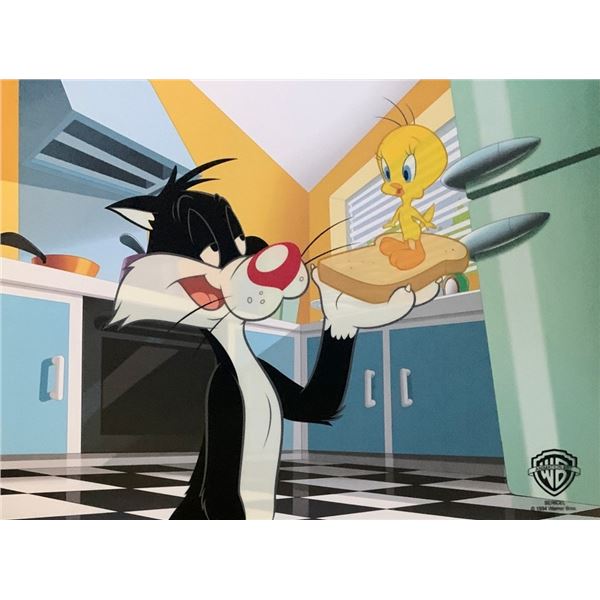 Looney Tunes SYLVESTER & TWEETY SANDWICH Sericel A