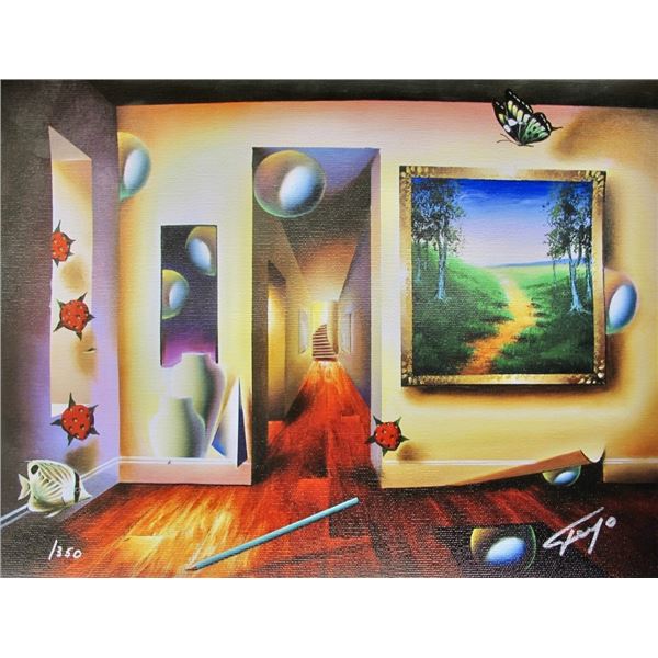 FERJO DREAMLIKE CORRIDOR Hand signed Giclee on Can