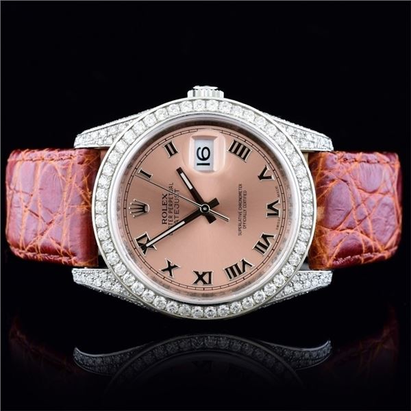 Rolex DateJust SS Full Bust Diamond 2.50ct 36 Watc
