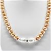 Image 3 : Pink Pearl Baroque Center Pearls Necklace