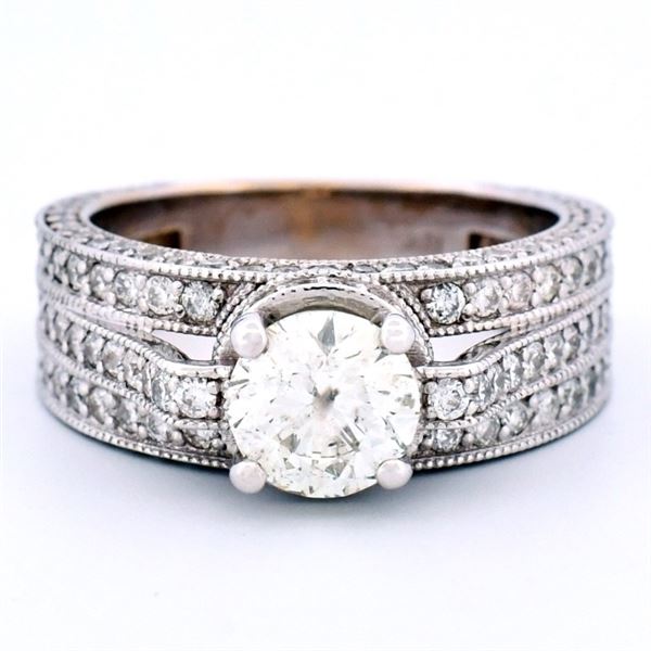 18K White Gold 2.70ct Diamond Engagement Ring