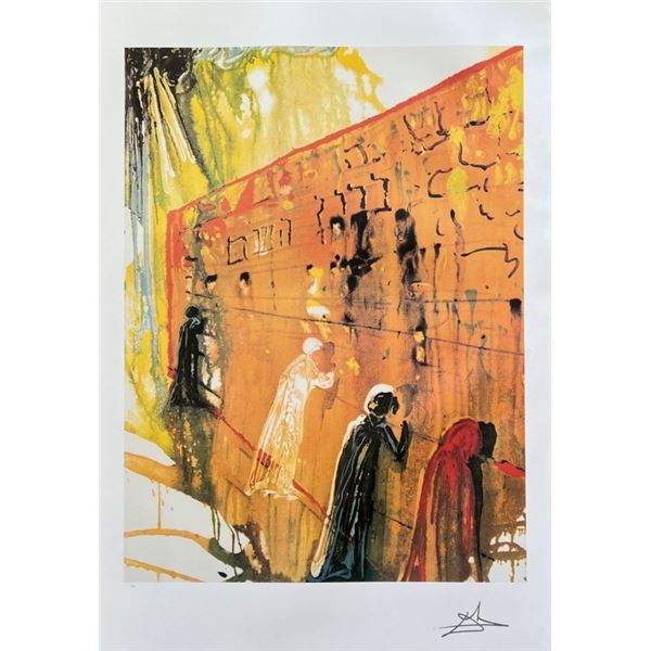 Salvador Dali WAILING WALL Facsimile Signed Offset