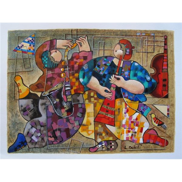 DORIT LEVI JAZZ DANCERS Hand Signed Serigraph
