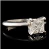 Image 3 : Platinum 1.25ctw Diamond Solitaire Ring