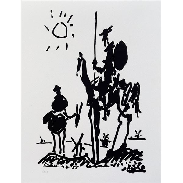 Pablo Picasso DON QUIXOTE Limited Facsimile Signed