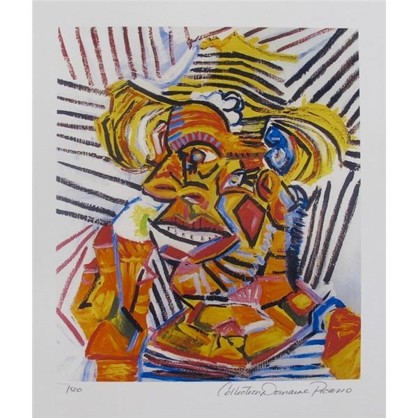 Pablo Picasso MAN WITH STRAW HAT Signed Limited Gi