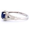 Image 3 : 18k White Gold 0.94ct Sapphire & 0.33ct Diamond Ri