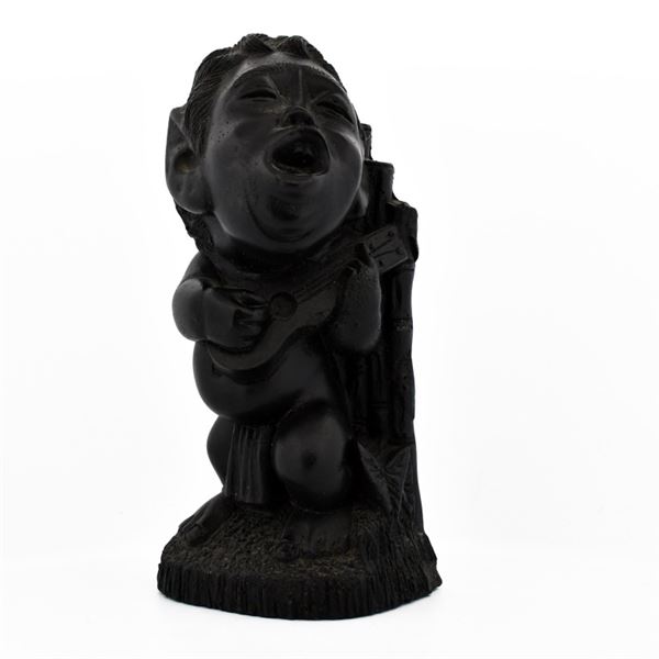 Vintage Hawaiian Singer Statue Figural Resin