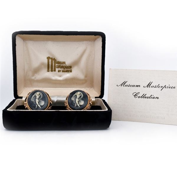 Vintage Museum Masterpiece Cameo Cufflinks