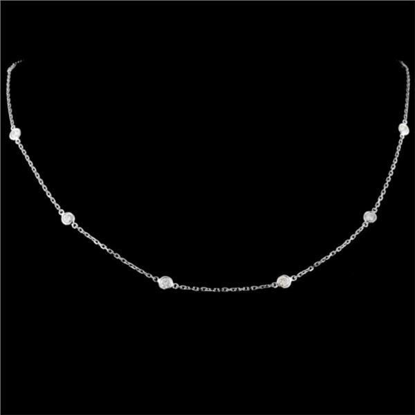 18K Gold 1.15ctw Diamond Necklace