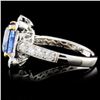 Image 3 : 18K Gold 4.20ct Sapphire & 1.00ct Diamond Ring
