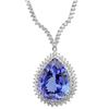 Image 1 : 18K White Gold 52.75ct Tanzanite & 9.50ct Diamond