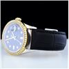 Image 2 : Rolex DateJust YG/SS 1.50ct Diam 36 Leather Strap