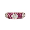 Image 2 : 18K Yellow Gold 1.65ct Ruby & 0.50ctw Diamond Ring