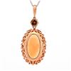 Image 4 : 18K Rose Gold 8.25ct Citrine & 0.93ct Diamond Pend