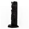 Image 2 : Hand-Carved Black Totem Pole Sculpture