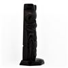 Image 3 : Hand-Carved Black Totem Pole Sculpture