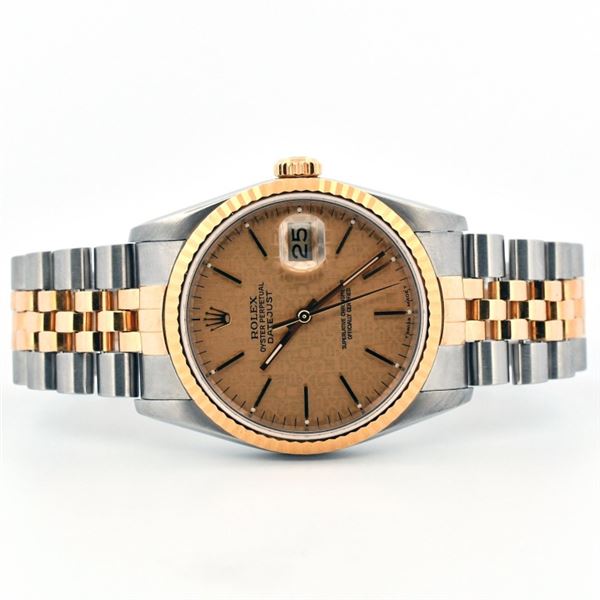 Rolex DateJust YG/SS Champagne Jubilee 36 Watch