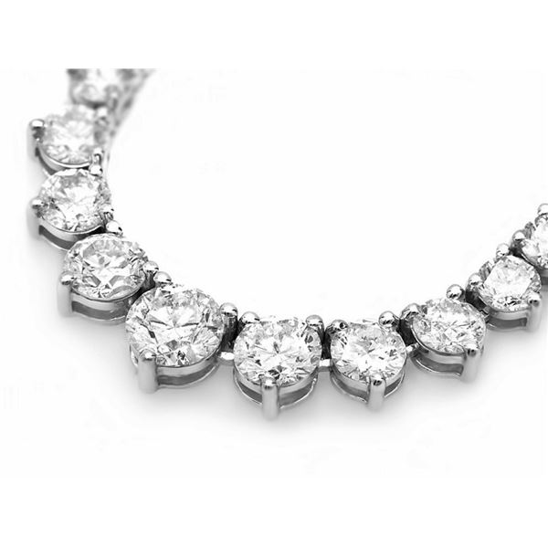 18k White Gold 12.00ct Diamond Necklace
