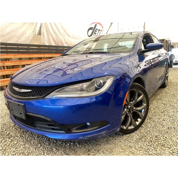 PARKSVILLE - 2016 CHRYSLER 200 BLUE 193922 KMS - 180955-1