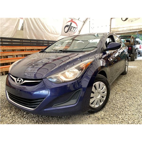 PARKSVILLE - 2014 HYUNDAI ELANTRA BLUE 176903 KMS - 524659-3
