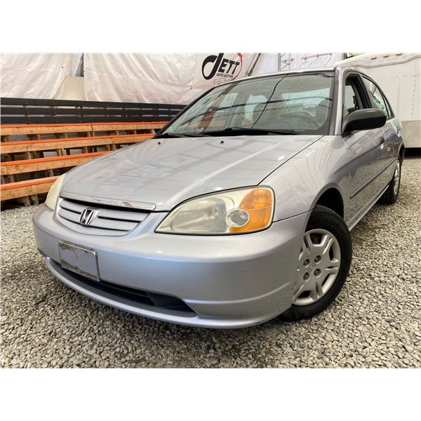 PARKSVILLE - 2002 HONDA CIVIC GREY 265701 KMS - 946212-02
