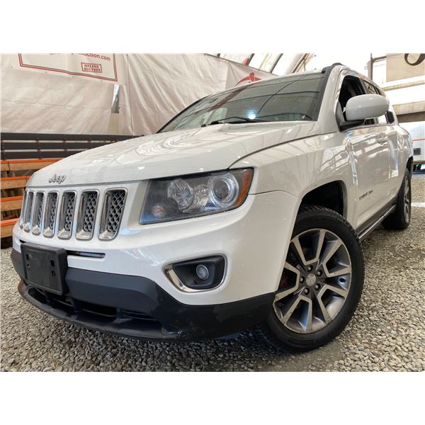 PARKSVILLE - 2014 JEEP COMPASS WHITE 245586 KMS - 500885-2
