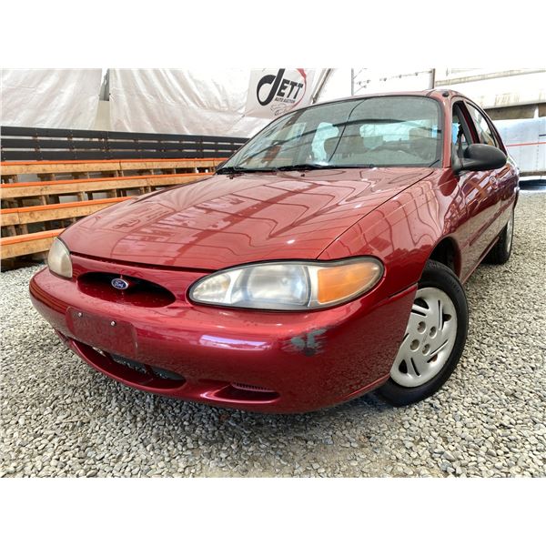 PARKSVILLE - 1999 FORD ESCORT RED 209595 KMS - 285783-2