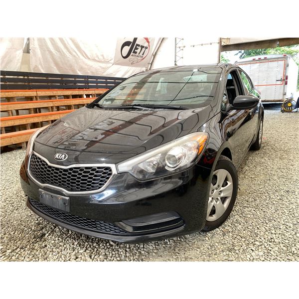 PARKSVILLE - 2014 KIA FORTE BLACK 156806 KMS - 195396-2