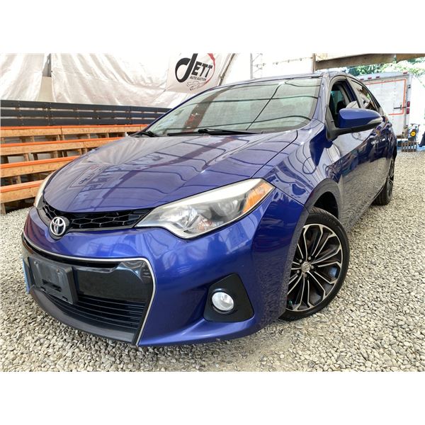 PARKSVILLE - 2014 TOYOTA COROLLA BLUE 291975 KMS - 003511-3