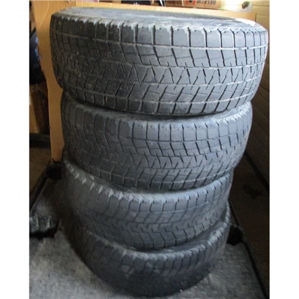 BRIDGESTONE BLIZZAK 245-70-R16 TIRES C/W 2011 DAKOTA WHEELS (AS IS)