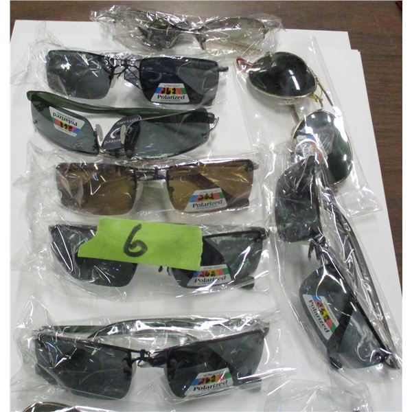 NEW:  BOX C/W 10 POLARIZED SUNGLASSES