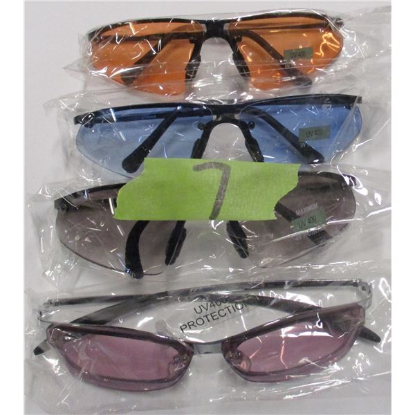 NEW:  BAG C/W 4 PAIR OF SUNGLASSES