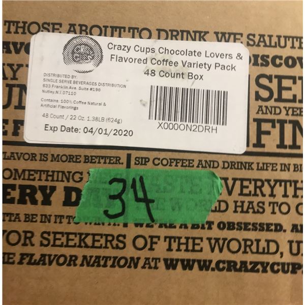 SHELF PULLS (AS IS):  FLAVORED COFFEE VARIETY PACK (48 COUNT) - BOX