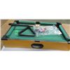 Image 1 : ESTATE:  SMALL TABLE TOP POOL TABLE & ACCESSORIES