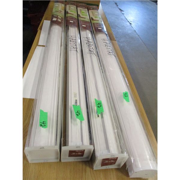 4 GREY BLINDS (54" X 72")