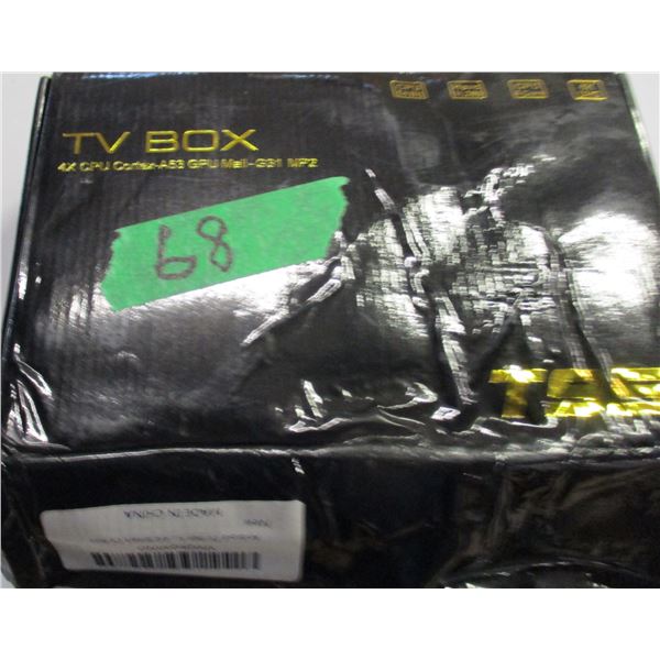 SHELF PULLS (AS IS):  TV BOX (4 GB) IN ORIGINAL BOX