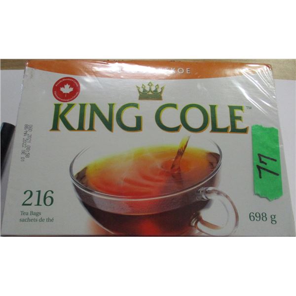 SHELF PULLS (AS IS):  KING COLE ORANGE PEKOE TEA (698 G)