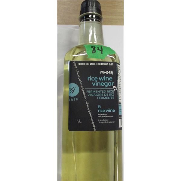 SHELF PULLS (AS IS):  RICE WINE VINEGAR (1L) - BOTTLE