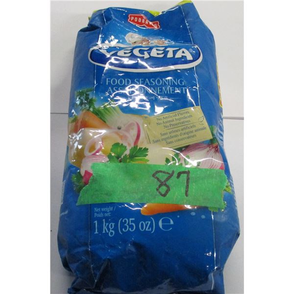 SHELF PULLS (AS IS):  VEGETABLE & FOOD SEASONING (1KG)