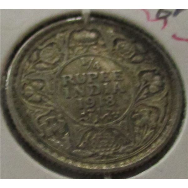 1918 KING GEORGE V SILVER PURPEE