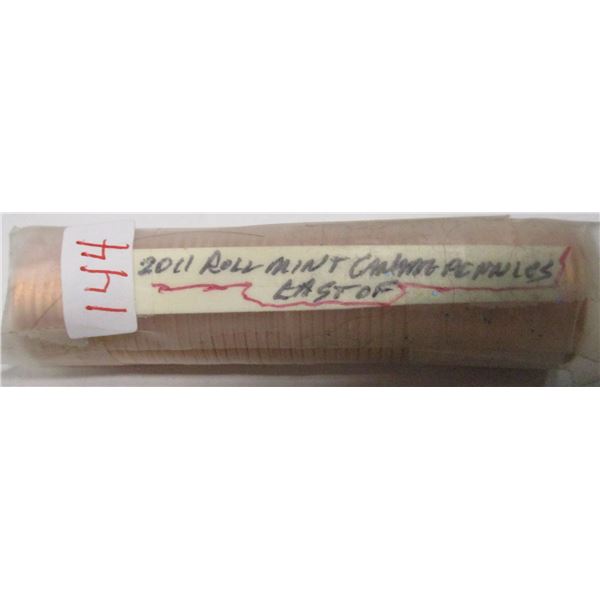 2011 CANADA MINT SEALED ROLL OF PENNIES