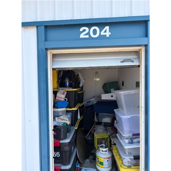 UNCLAIMED STORAGE UNIT: ARMOUR STORAGE (11204-84 Ave; Fort Sask) - Unit #204 (Approx. 5' x 10')